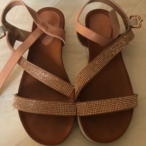 Cognac colored sandals